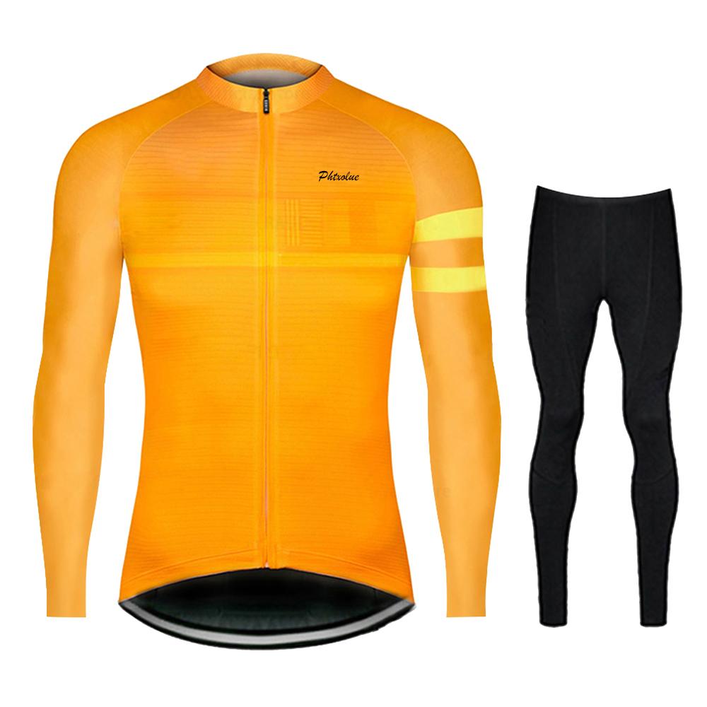 Phtxolue Tay Dài Đi Xe Đạp Bộ Nam Xe Đạp Quần Áo Thoáng Khí Mùa Thu Xe Đạp Áo Quần Áo Maillot Ropa Ciclismo Color: QY632-8 Size: XS