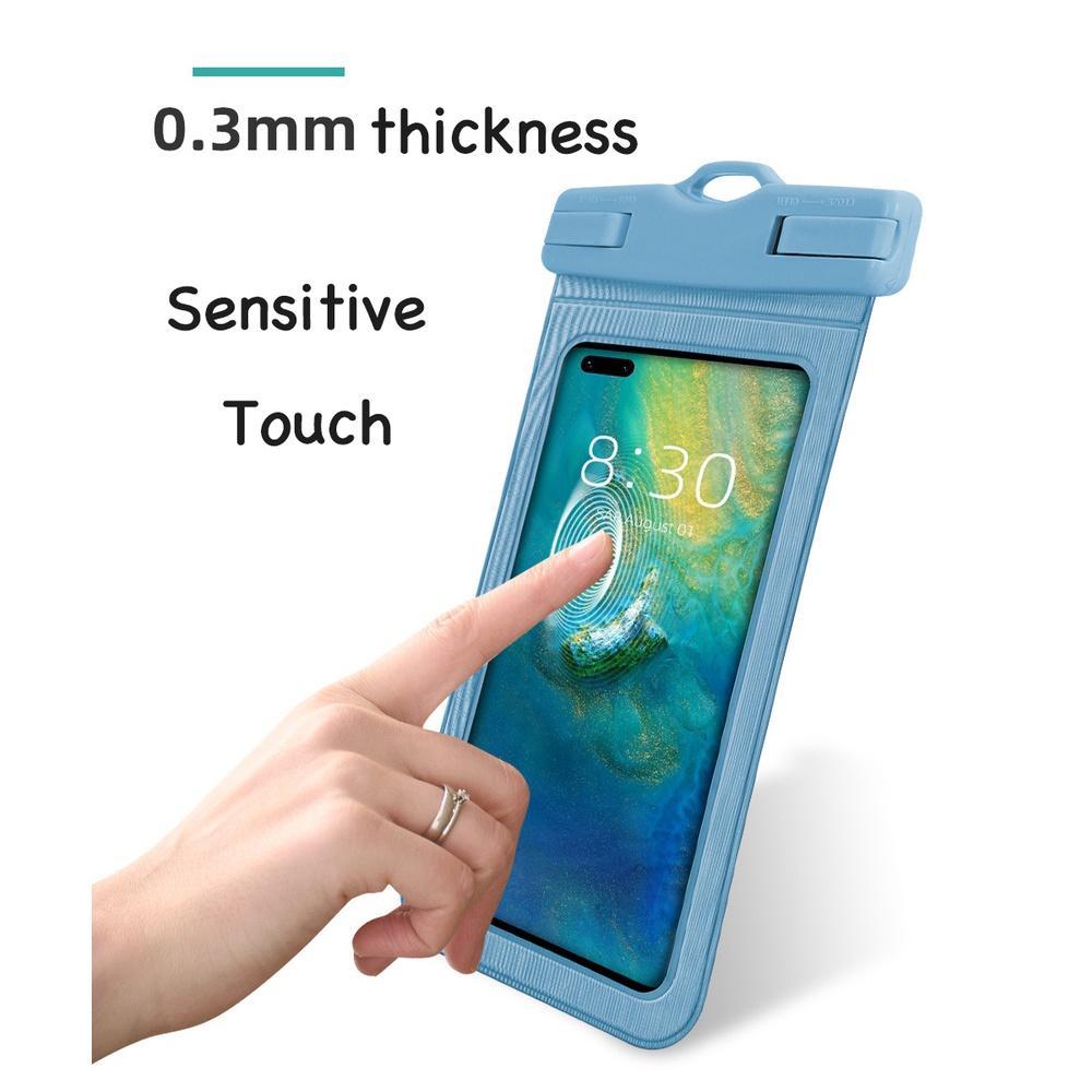Túi Đựng Điện Thoại 7.2Inch Bằng PVC Trong Suốt Chống Nước Dùng Khi Đi Bơi