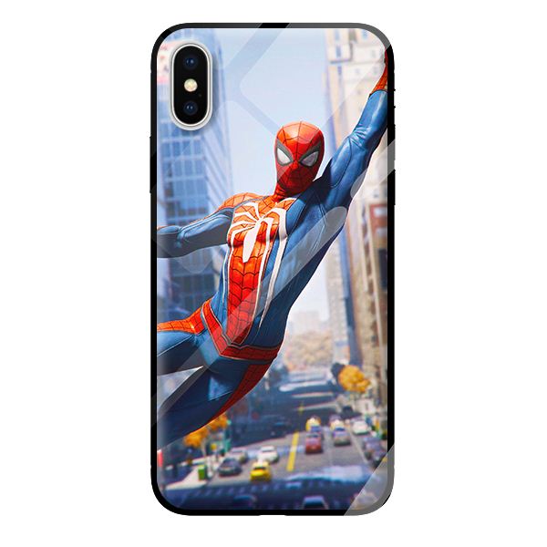 Ốp kính cường lực cho iPhone X nhện 02 - Hàng chính hãng