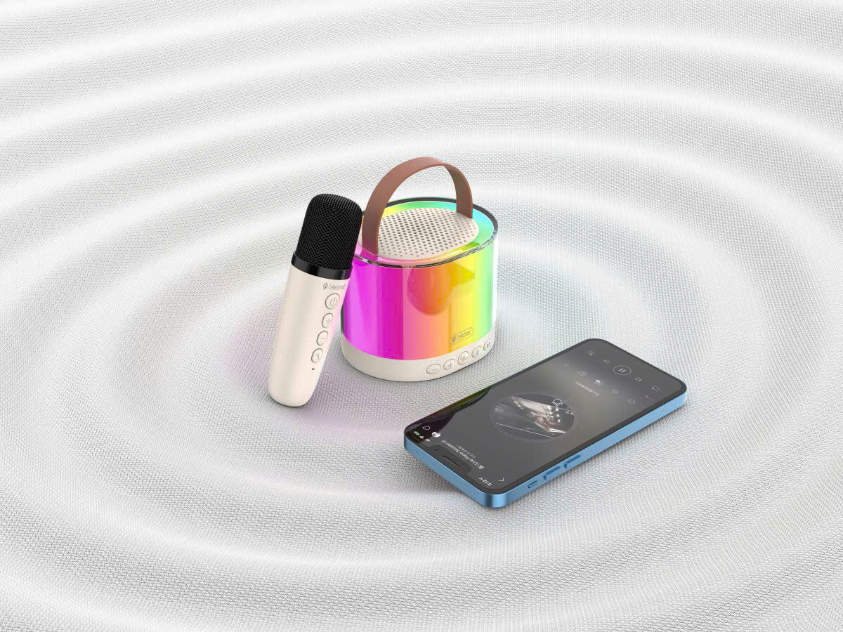 Loa Bluetooth Celebrat SP-18 tặng kèm Micro hát Karaoke gia đình , âm thanh vòm, hàng chính hãng, cho dùng thử 30 ngày