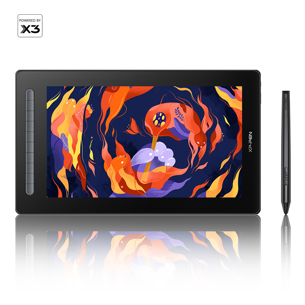 Bảng Vẽ Màn Hình XP-Pen Artist 16 Gen 2 Chip X3 Android 127% SRGB Cảm Ứng Nghiêng - Hàng Chính Hãng