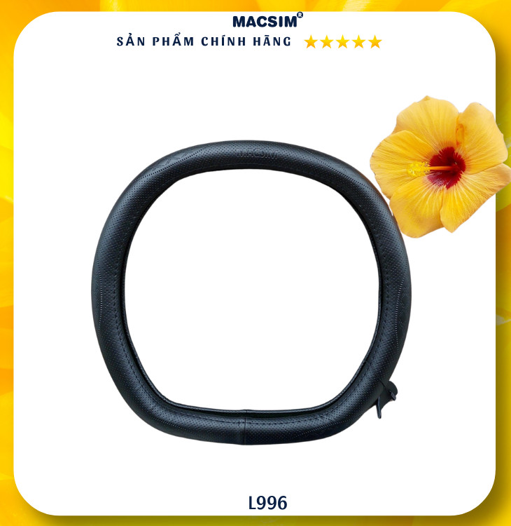 Bọc vô lăng cao cấp Macsim mã DDcut L996 chất liệu da thật - Khâu tay 100%