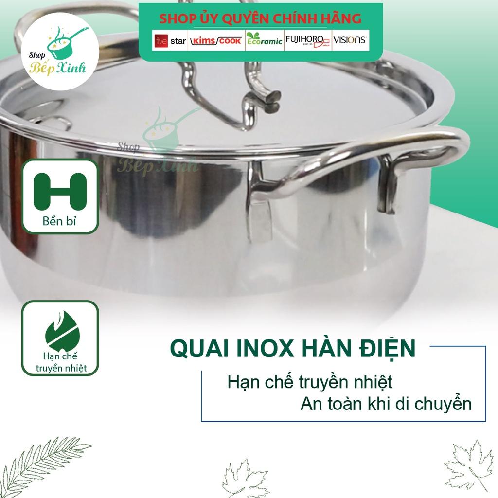 Nồi và chảo chống dính 3 đáy từ inox 430 FiveStar Standard (16cm / 20cm / 24cm) , dùng được mọi bếp