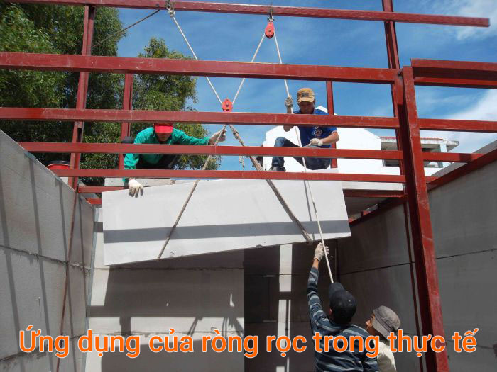 Ròng rọc kéo tay có móc treo an toàn 30kg