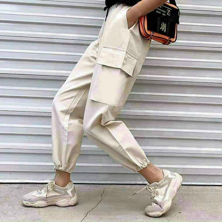 Quần Kaki Ống Rộng Unisex Quần Kaki Hàn Quốc trẻ trung phong cách cạp chun vải mềm co giãn
