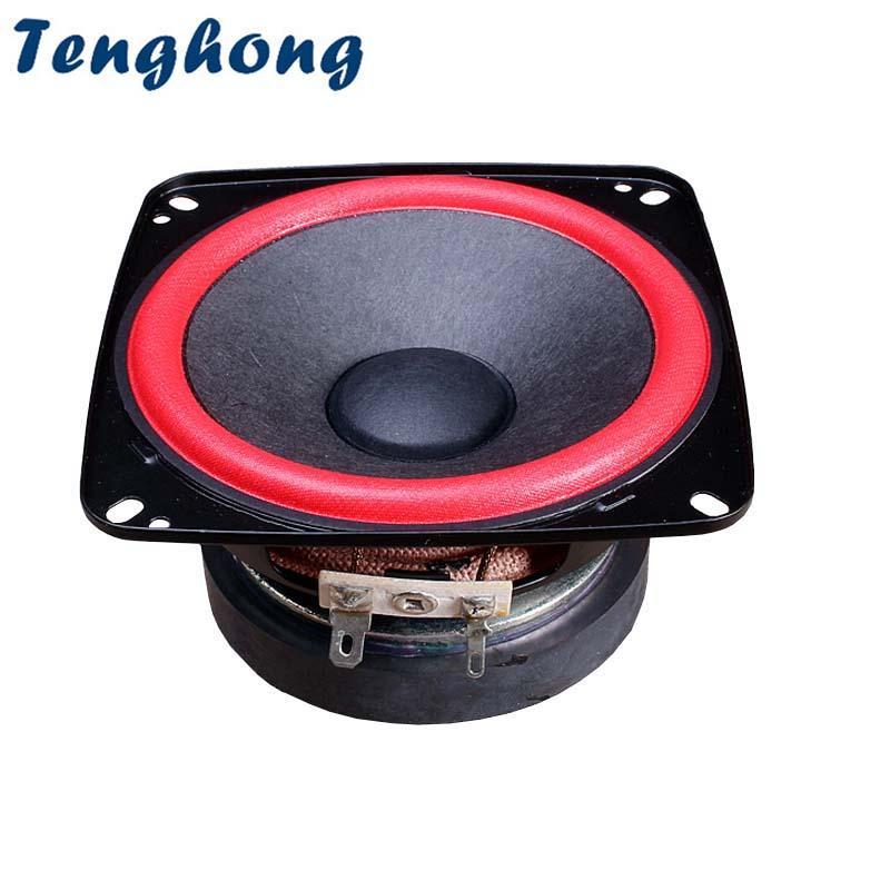 Tenghong 1pcs 4 inch loa toàn diện đơn vị 6 ohm 50w treble trung bình bass loa xe âm thanh cho loa tại nhà