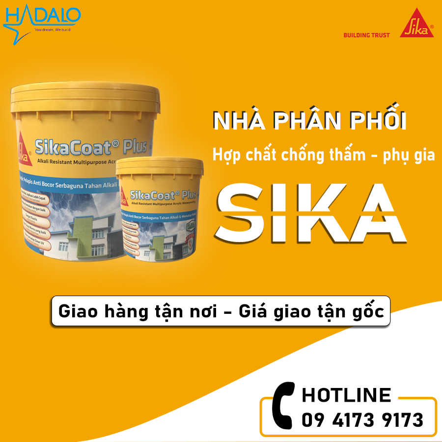 SikaCoat Plus - Màng chống thấm đàn hồi đa năng 20kg