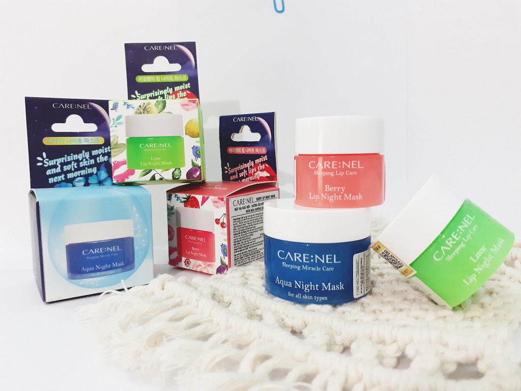 Combo 3 mặt nạ ngủ môi và da Care:nel Sleeping Mask 50g