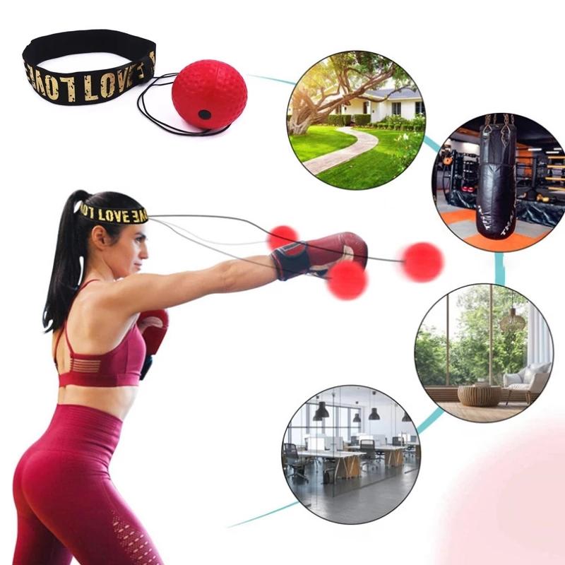 Boxing Speed Ball Boxing Boxeo MMA cho Boxing Boxe Boxing Boxing đến Pelota Boxeo Boxing Toy Réaction Ball Color: 60gyellowtennisball