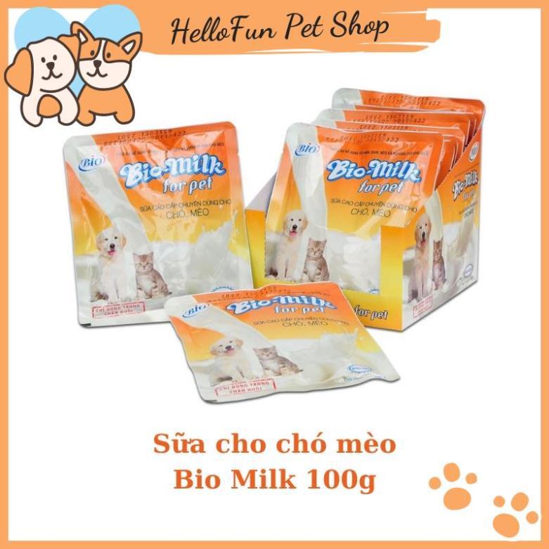 Sữa cho chó mèo Bio Milk 100g - Sữa bột dinh dưỡng cho thú cưng