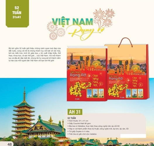 Lịch 52 tuần 2025 - AH-31 Việt Nam Rạng Rỡ