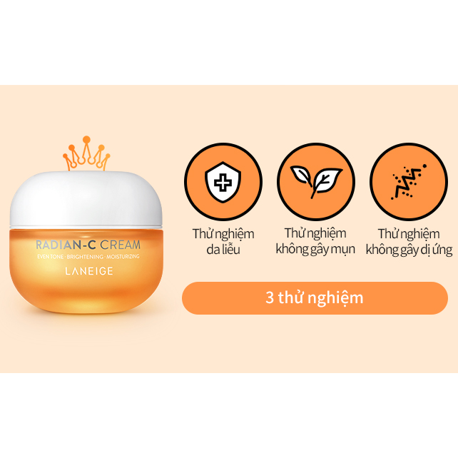 Bộ Kem Dưỡng Sáng Da Laneige Radian-C Cream 50ml + 30ml