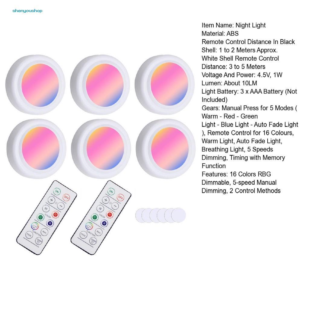Set 6 Đèn Ngủ Không Dây Có Chức Năng Nhớ