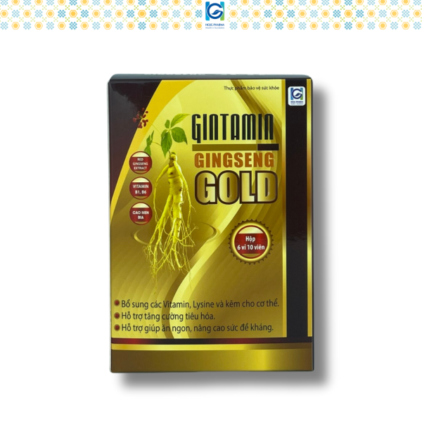 Viên uống tăng cường sức khoẻ, chống suy nhược GINTAMIN GINGSENG GOLD
