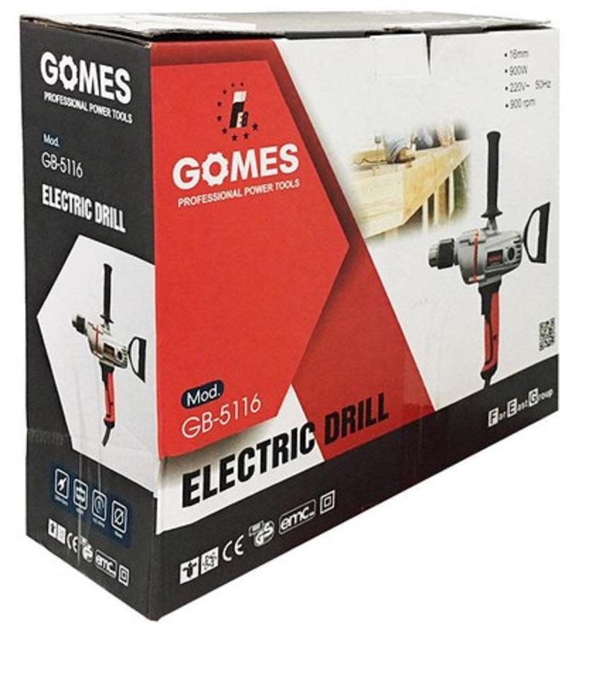 MÁY KHOAN 3 TAY CẦM 900W GOMES GB-5116 - HÀNG CHÍNH HÃNG