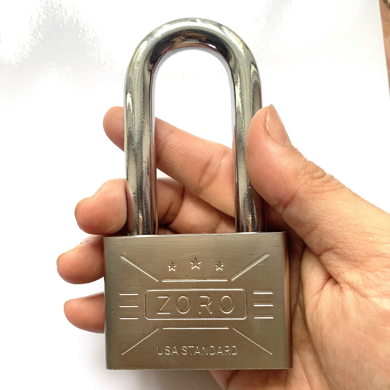 Ổ khóa ZORO 6 phân càng dài,chìa muỗng - khóa bấm không cần chìa, ổ khóa càng dài khóa cửa chống trộm công nghệ mỹ