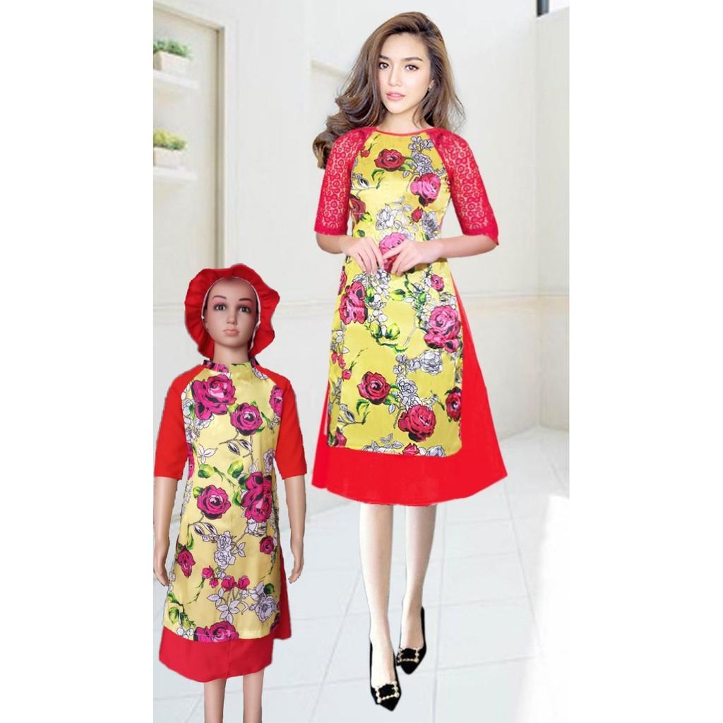 GIÁ XƯỞNG - Áo dài cách tân mẹ và bé