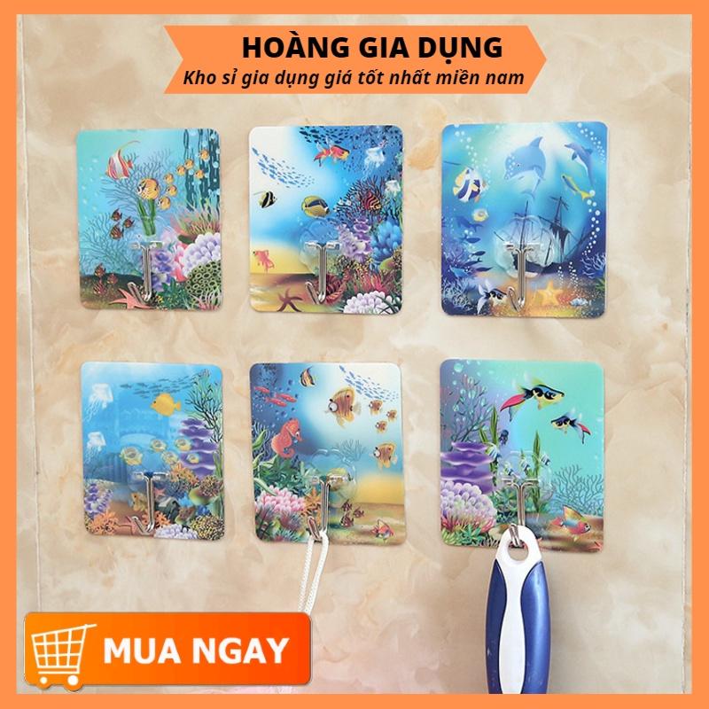 Sỉ 50 Móc Dán Tường Treo Quần Áo Chịu Lực 3D Họa Tiết Siêu Bền Siêu Chắc Đa Năng H002