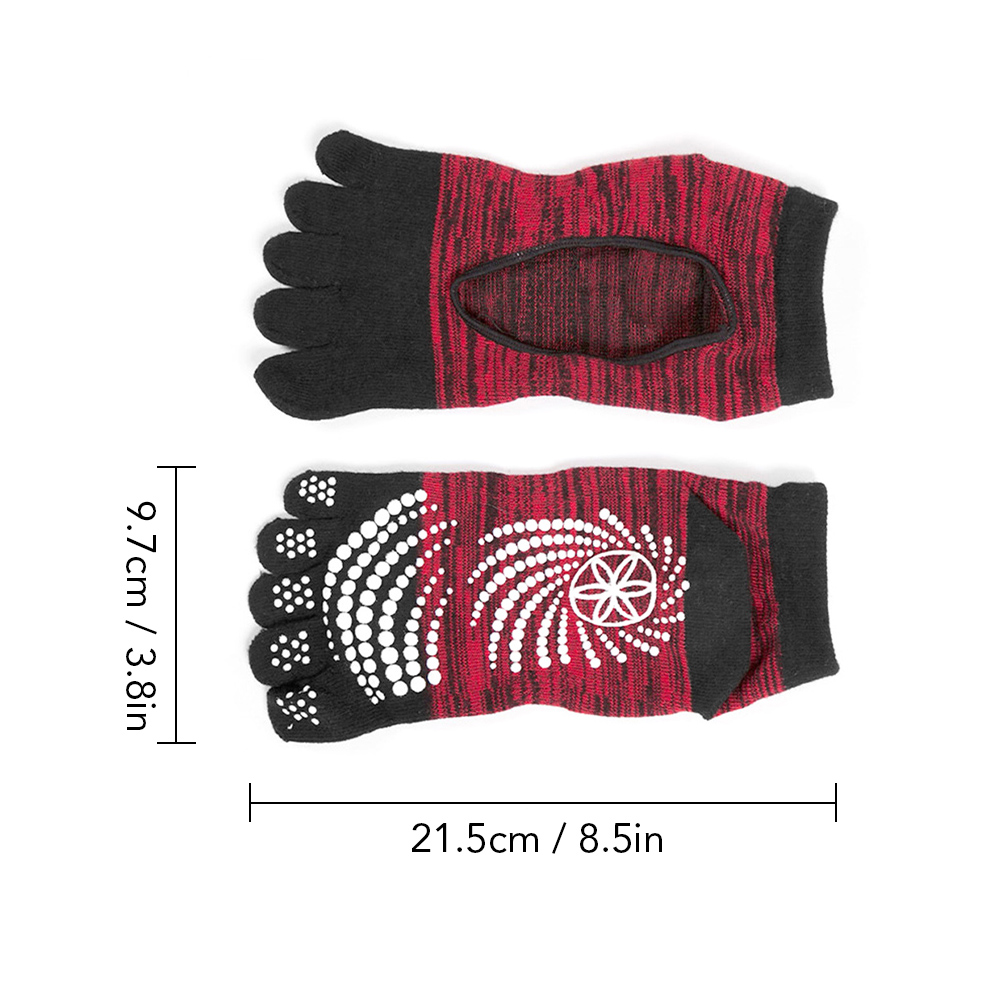 Vớ tập Yoga, khiêu vũ xỏ ngón, chống trượt, chất liệu cotton thoáng khí giúp đôi chân luôn thoải mái trong suốt quá trình tập luyện