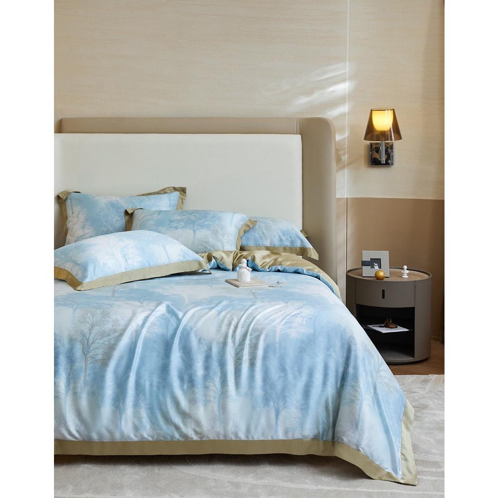 Bộ chăn ga gối mùa hè100% lụa tencel , siêu cao cấp, MỀM MỊN, MÁT DA cực hot - sang trọng DESIGN SM621