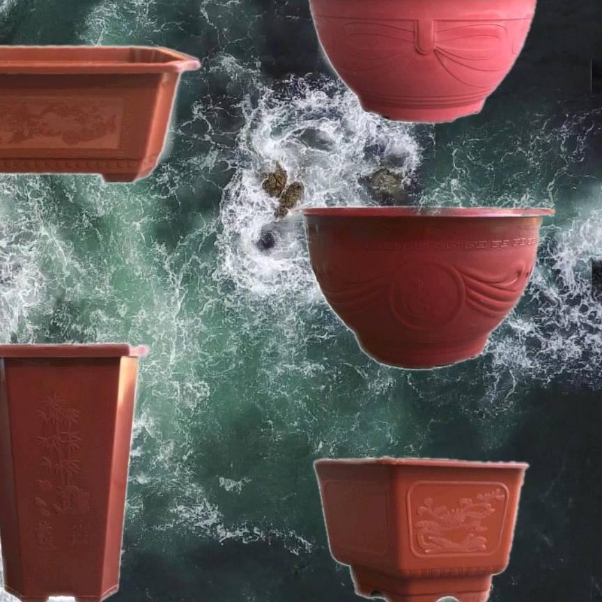 Bộ 2 Chậu Cây Không Có Lỗ Thoát Nước Trồng Hoa Sen Hoa Súng - Nuôi Cá T58