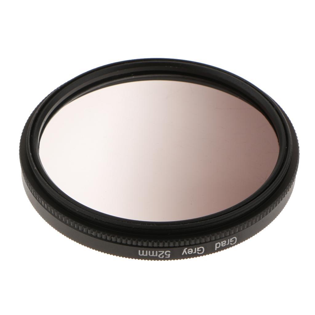 52mm Graduated Gradient Neutral Density Color Filter Kit - Grey Blue Purple Red Green Filters Set