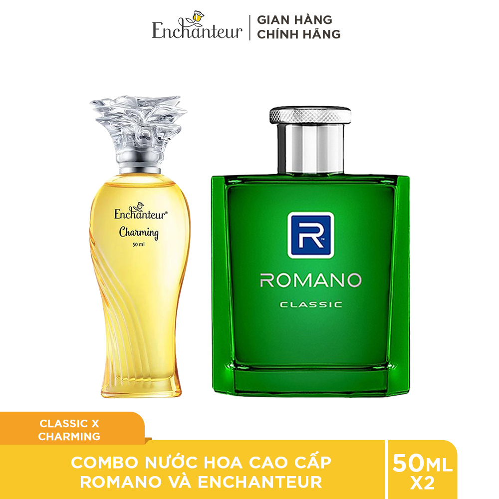 Combo 2 nước hoa Romano Classic và Enchanteur Charming 50ml