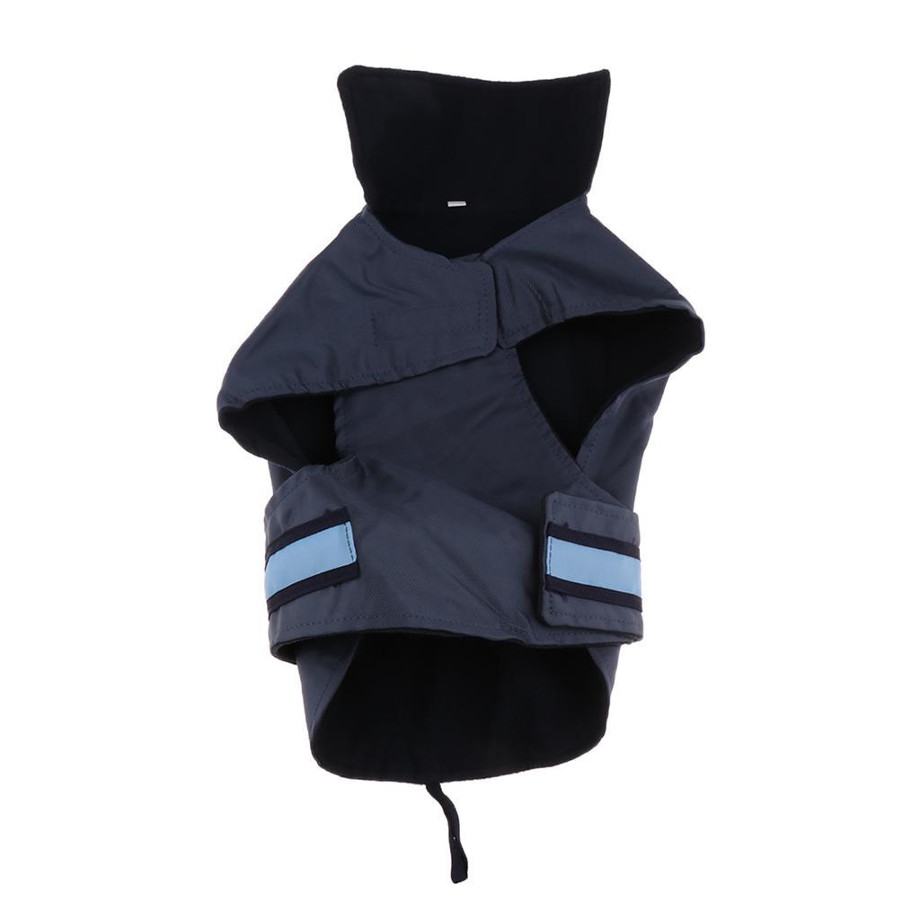 Pet dogs waterproof clothing with LED light reflective strips