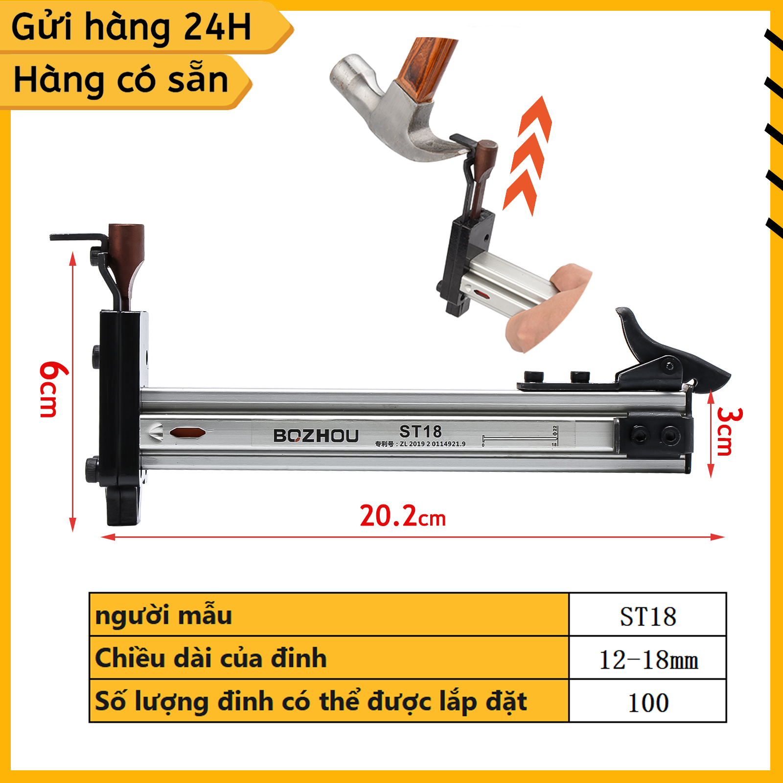 Dụng Cụ Hỗ Trợ Đóng Đinh Bê Tông, Thi Công Điện, Đóng Tường Và Gỗ, Có Nhiều Loại, ST18, S18B, ST38