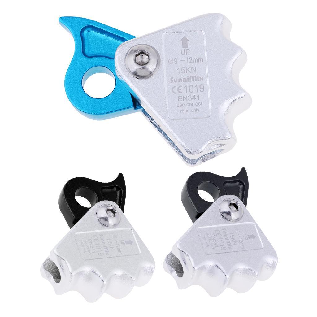 2x Ring Climbing Gear ,Self-Braking Stop Descender for 9-12mm Rope Rescue Descender for Rock Climbing Peak Rescue