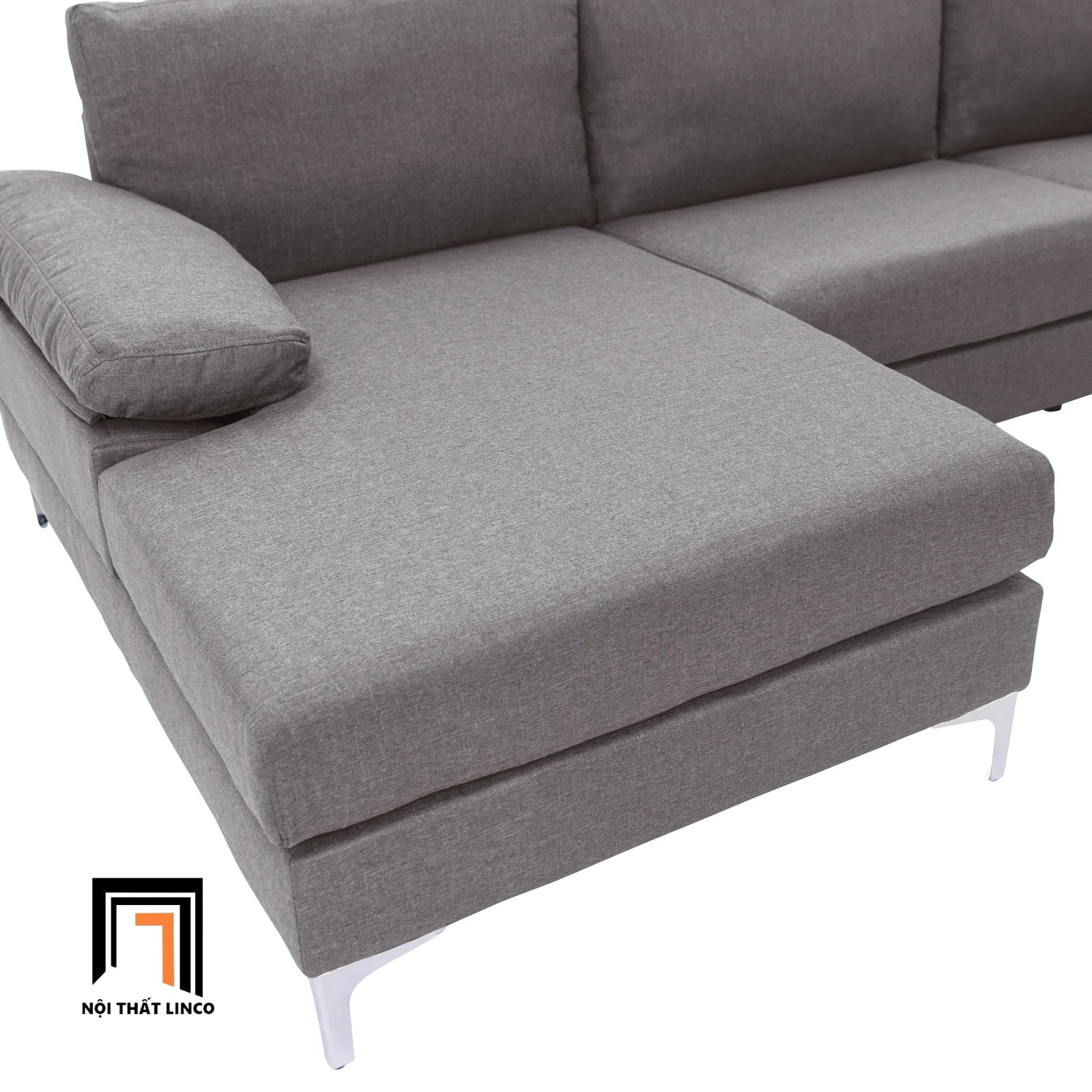Bộ ghế sofa góc L 2m4 x 1m6 GT4 Ettal cho phòng khách sang trọng