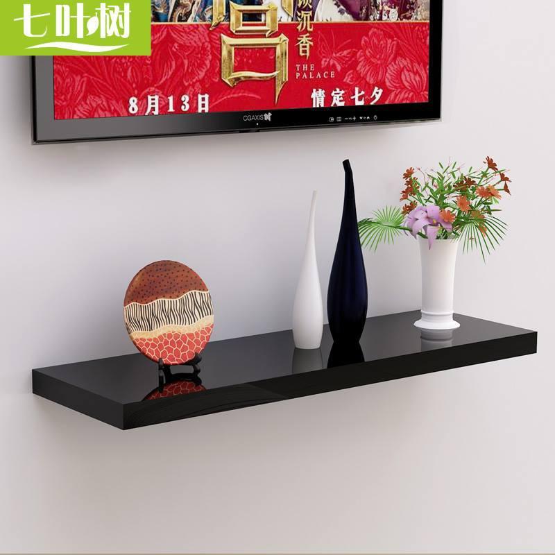 Kệ treo tường Tivi 1 thanh ngang loại Gỗ xanh chống ẩm