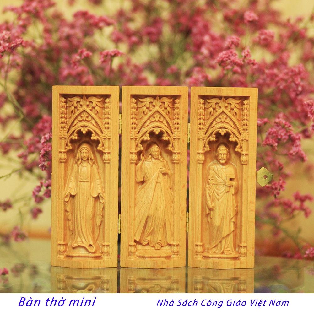 Bàn thờ Công Giáo mini -  Bàn thờ mini B2  - Nhà sách Công Giáo Việt Nam