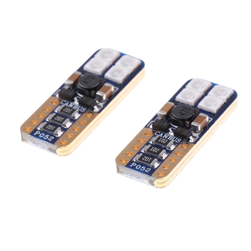 2 Pieces T10 8 LED Car Clearance  Interior  Bulbs