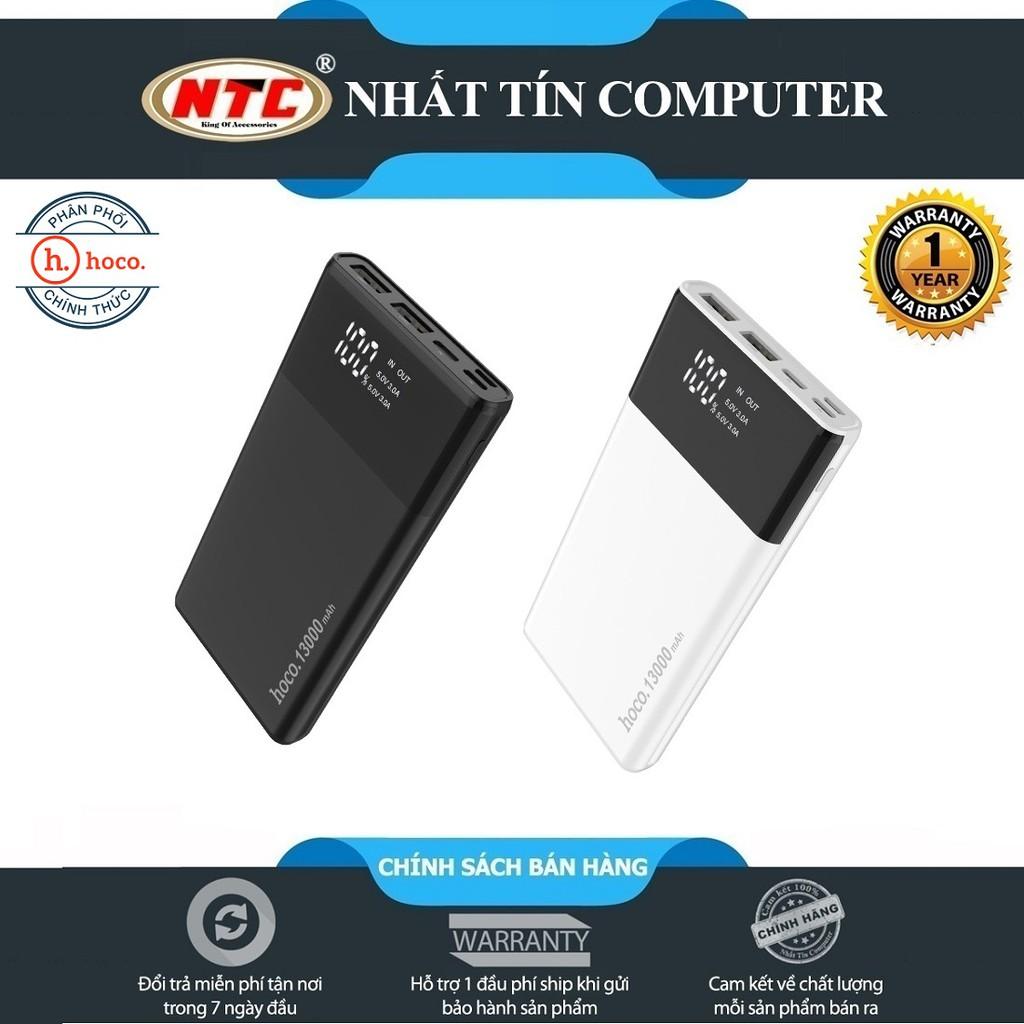 Pin sạc dự phòng dành cho Hoco B12Z Superior 13000mAh In/Output 3A, màn hình LCD - Hàng chính hãng