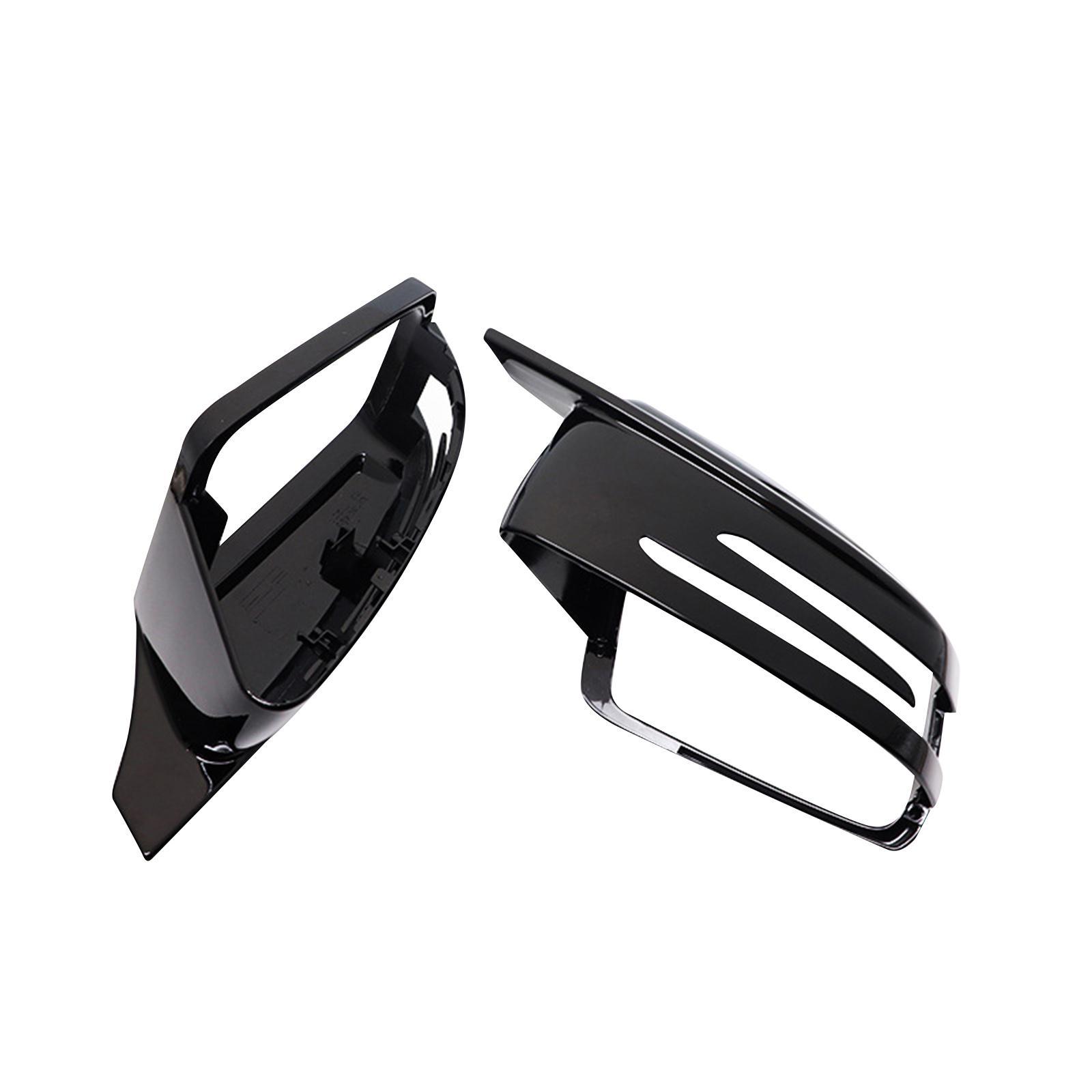 2Pcs Side Rearview Mirror Cap Cover for Mercedes- C Class