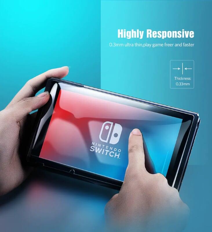 Ugreen UG50728LP153TK hộp 2 miếng Kính cường lực trong suốt cho máy game Nintendo độ cứng 9H cho máy game - HÀNG CHÍNH HÃNG