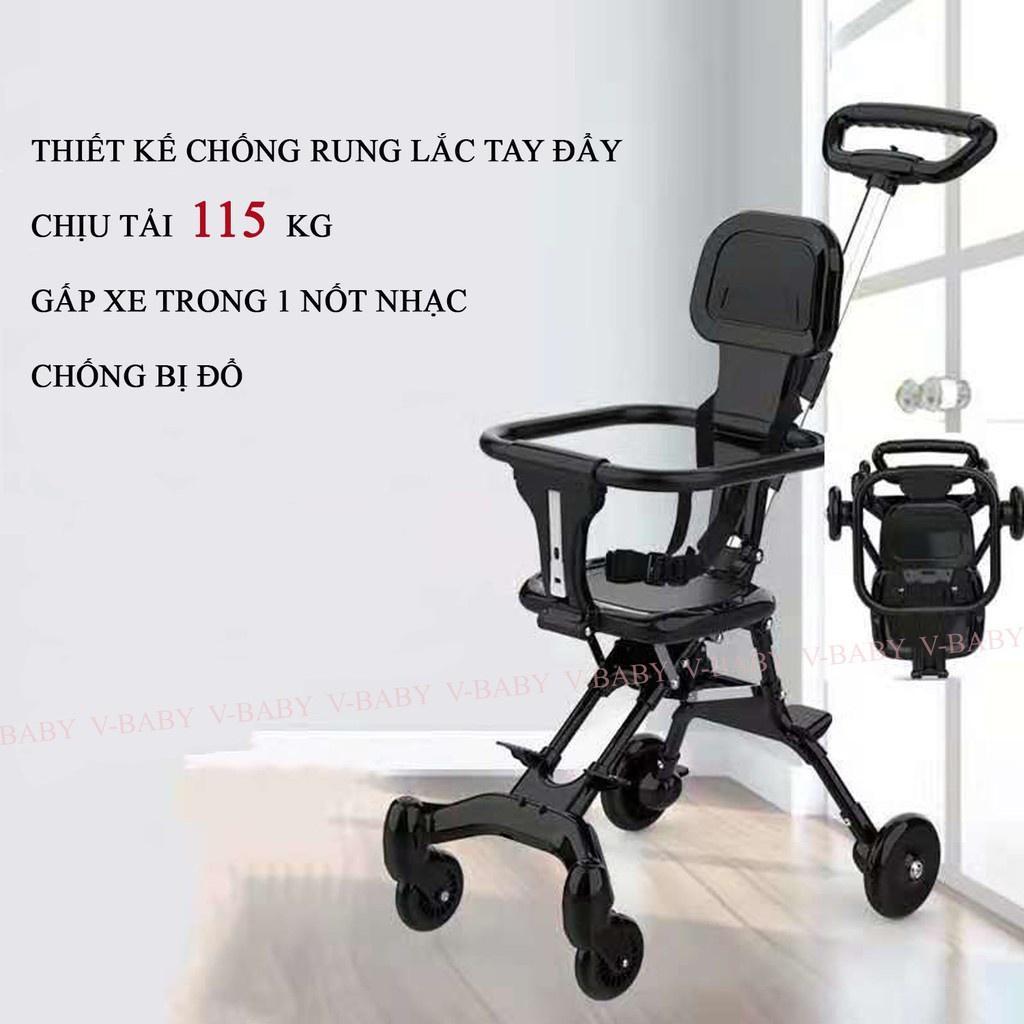 Xe Đẩy Gấp Gọn Xe Đẩy Đảo Chiều Cho Em Bé Đi Du Lịch Siêu Gọn Nhẹ NK01