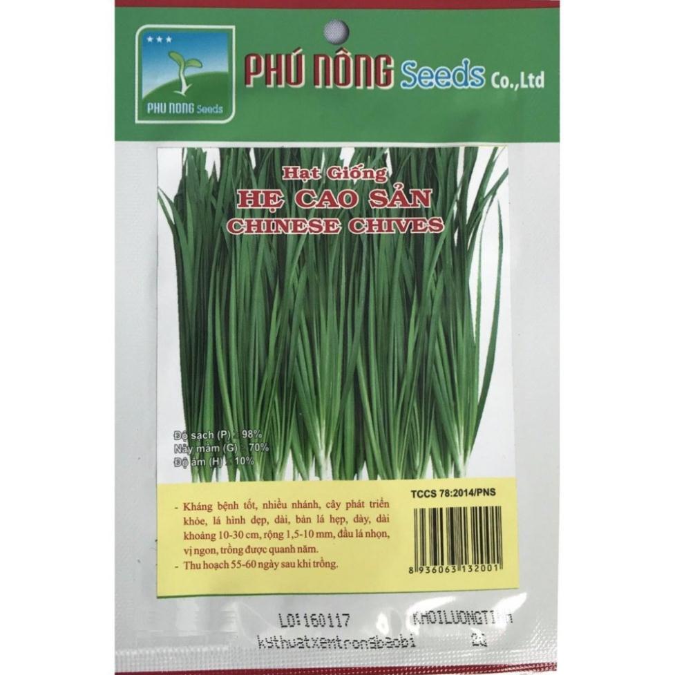 Hạt giống hẹ cao sản Phú Nông - 2g