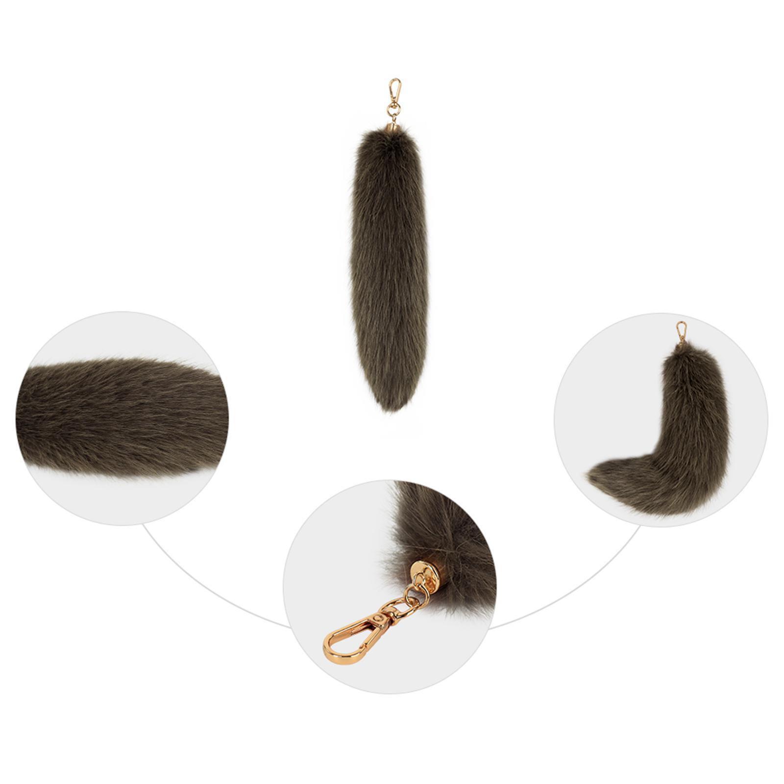 Faux  Tails Pendant Plush Tail Keychain Pendant Hanging Pendant Ornament Car Bag Charm Pendant for Wallet, Tote Bag, Handbag, Women Men Gifts