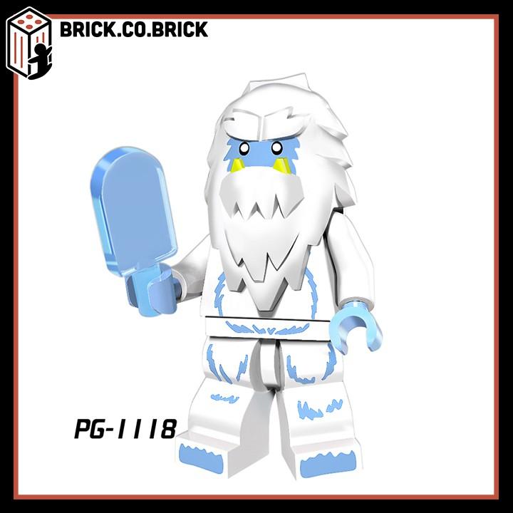 Nhân Vật Đồ Chơi Lắp Ráp Mascots cho bé Người Tuyết Cà Rốt Chú Hề Hóa Trang Ngộ Nghĩnh PG8087 - PG-1115