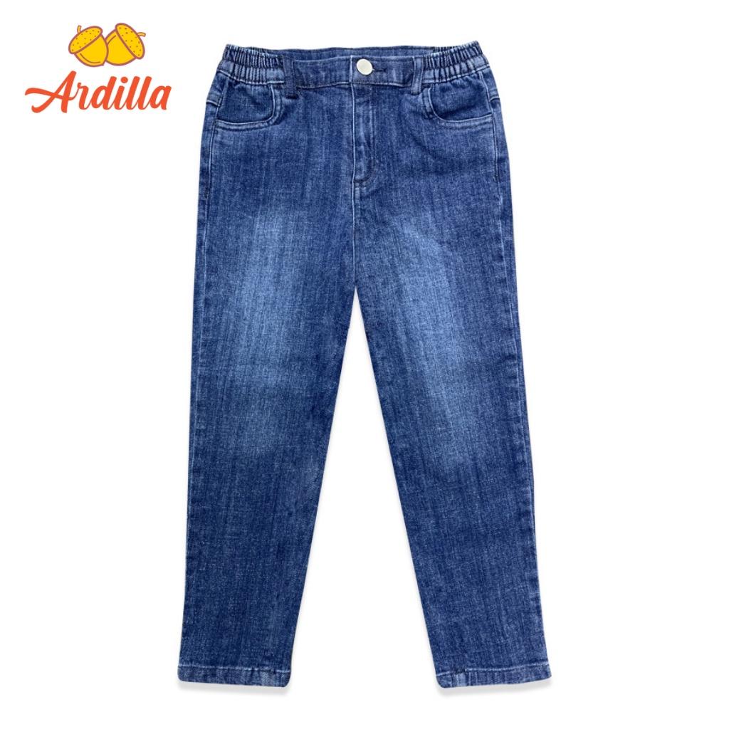 Quần Jeans/Quần Bò Bé Gái ARDILLA Thiết Kế Chun Hai Bên Sườn Co Giãn, Form Đứng Tôn Dáng Cho Bé 4-15 Tuổi AA7400-QJ