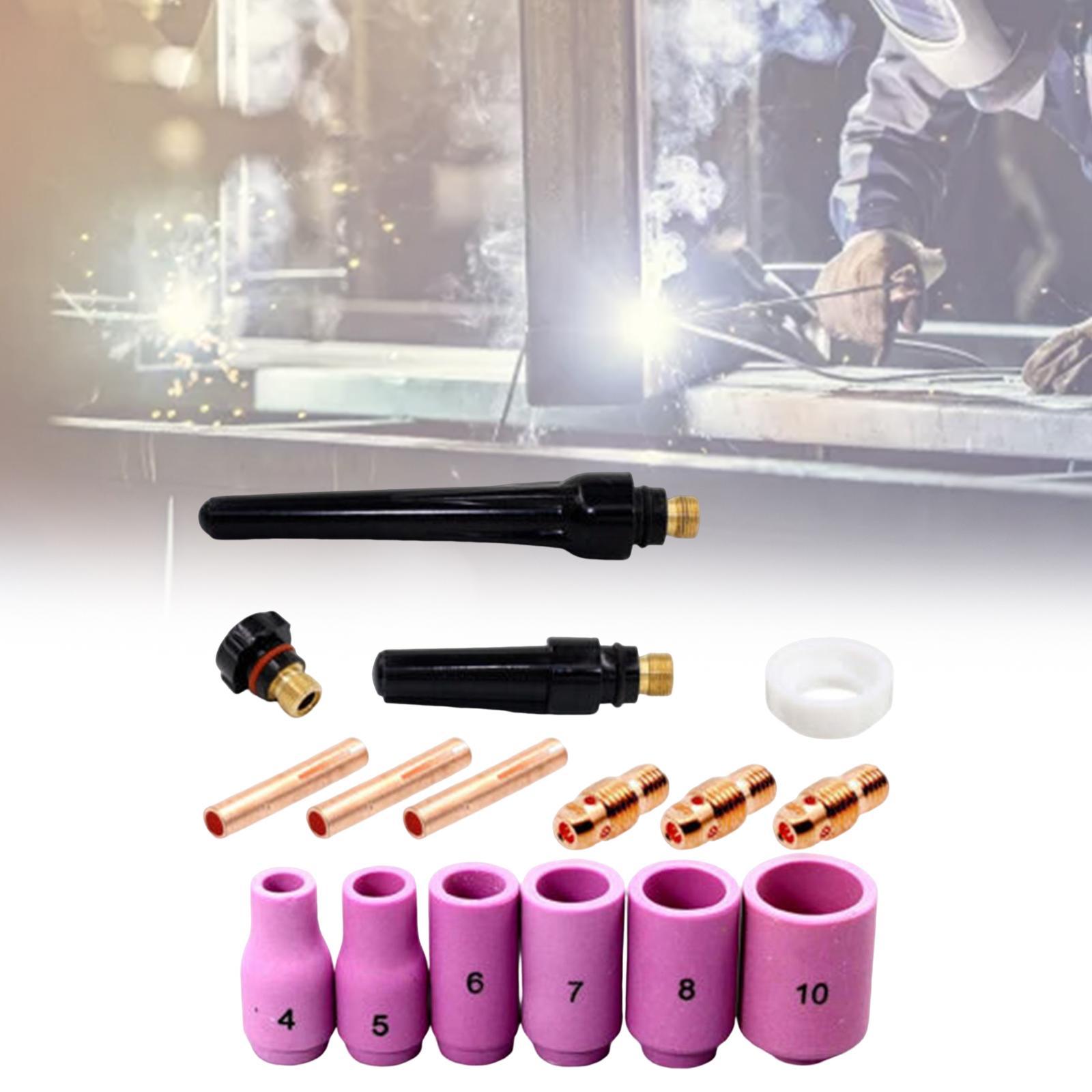 16Pcs Welding Consumables Accessory Kits for 9 20 25 Series TIG Welding
