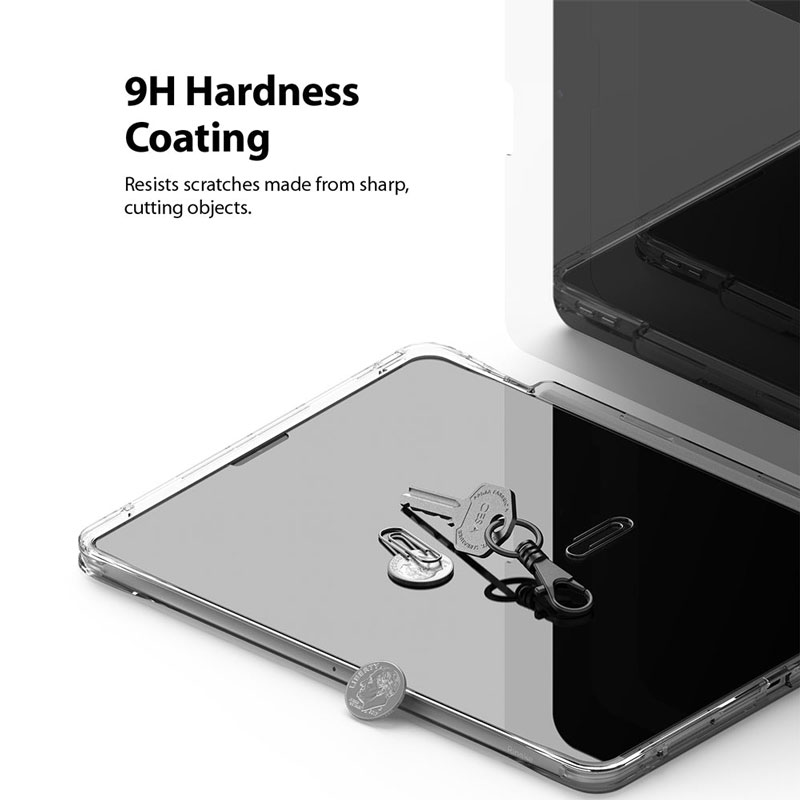 Dán cường lực dành cho iPad Pro 12.9″ M2/M1 RINGKE Screen Protector Full Glass - Hàng Chính Hãng