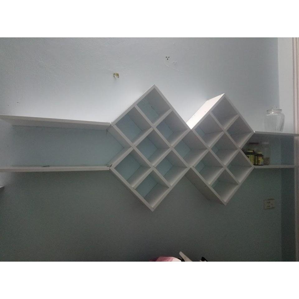 Kệ treo tường trang trí phòng khách VDKR02– Nội thất lắp ráp