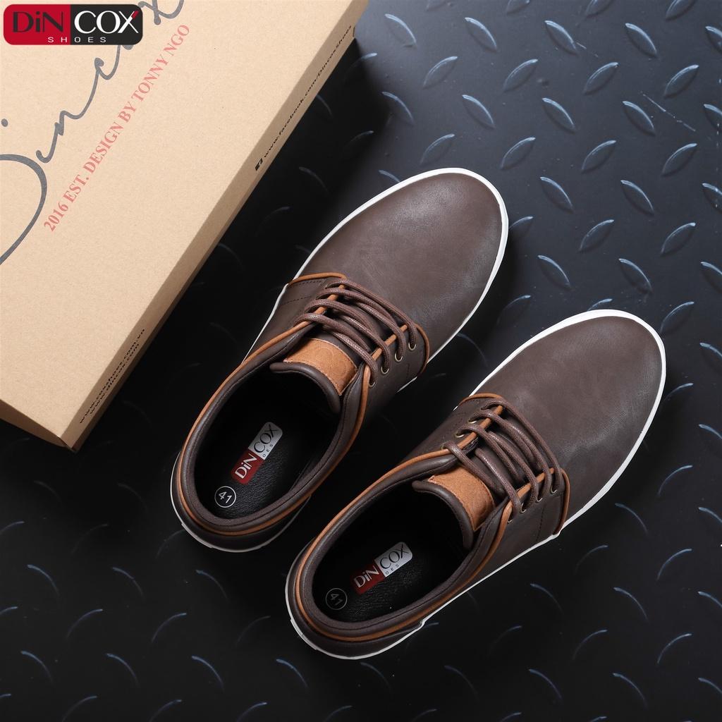 Giày Sneaker Da Nam DINCOX C03 Khí Chất Lịch Thiệp Brown