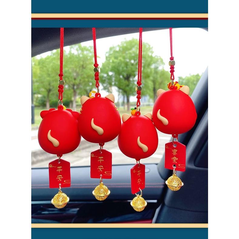 Dây treo trang trí gương chiếu hậu hoạt hình tài lộc may mắn