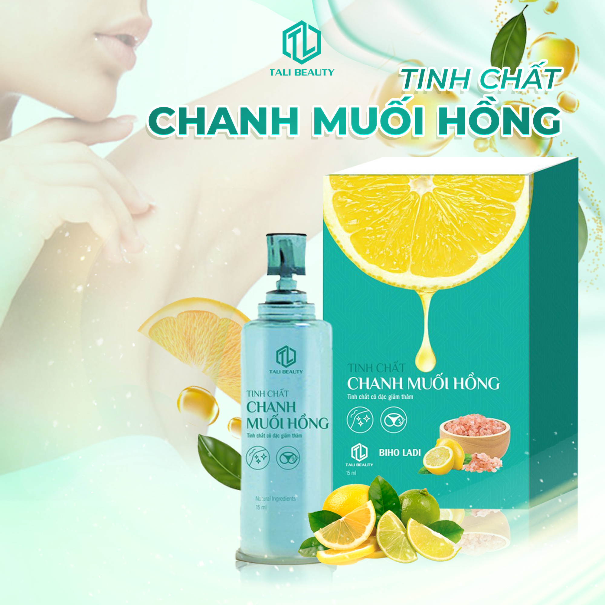 Tinh chất chanh muối hồng - giảm thâm nách, mông, bẹn