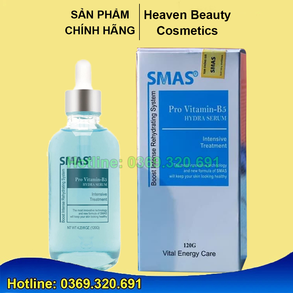 Tinh Chất Phục Hồi Và Cấp Ẩm Smas Pro Vitamin B5 Hydra Serum 120g