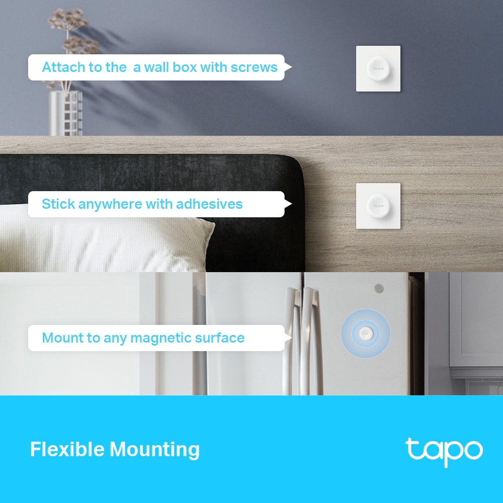 Công tắc thông minh điều khiển đèn TP-Link Tapo S200D | Cần kết hợp Hub Tapo | Dễ lắp đặt | Bảo hành 1 năm | Hàng Chính Hãng